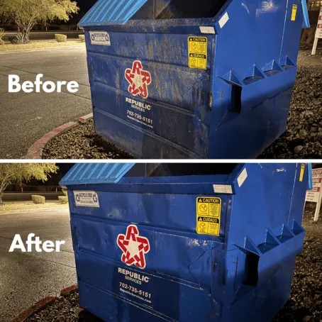 commercial dumpster cleaning