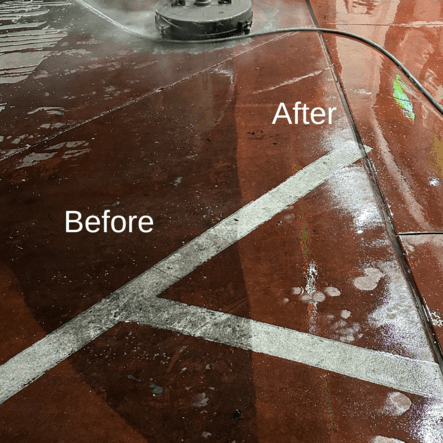 commercial concrete pressure washing