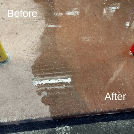 commercial sidewalk power washing