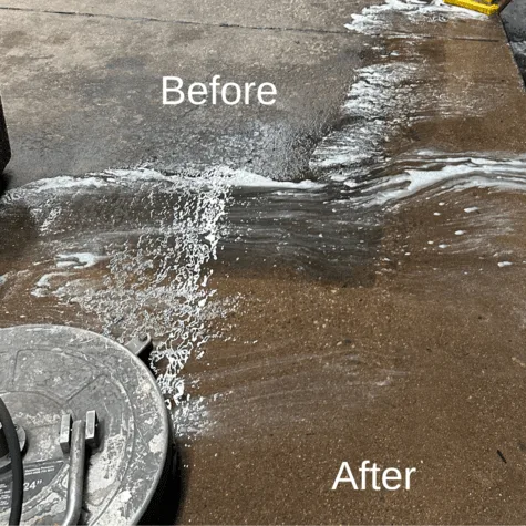 walkway power wash